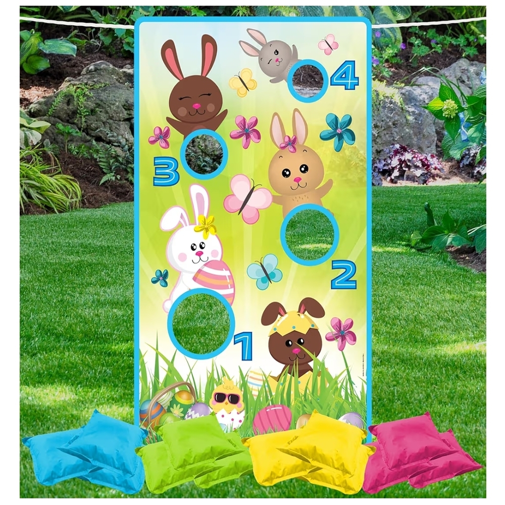 Brand New Colorful Easter Bean Bag Toss Game